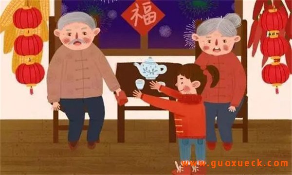 旧时民间送压岁钱的习俗